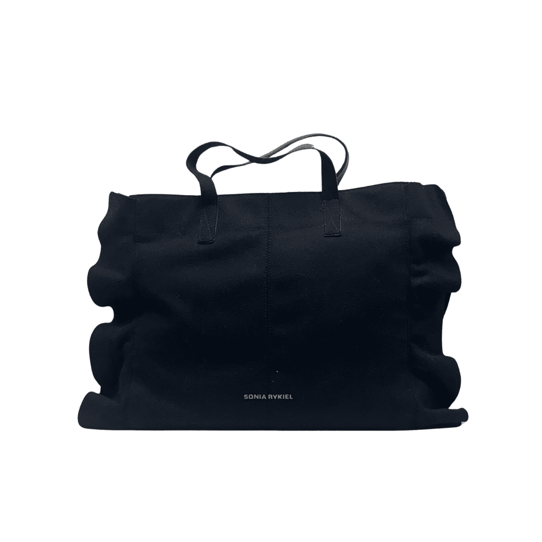 Sac à Main Vintage SONIA RYKIEL - Carré En Daim Marron - Fabriqué En Italie - Occasion